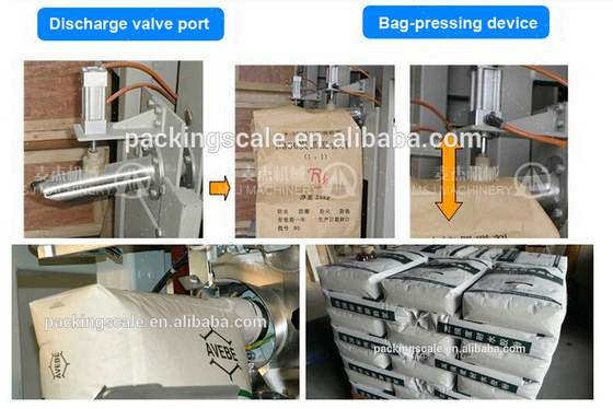 220~415V 전압 벽 매트리 포장 기계 밸브 봉지에 25kg 벤토나이트 분말
