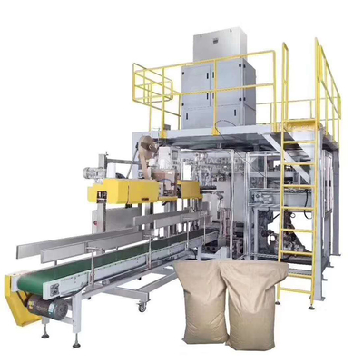완전 자동 밀가루 봉지 포장 및 팔레티화 기계 2500KG