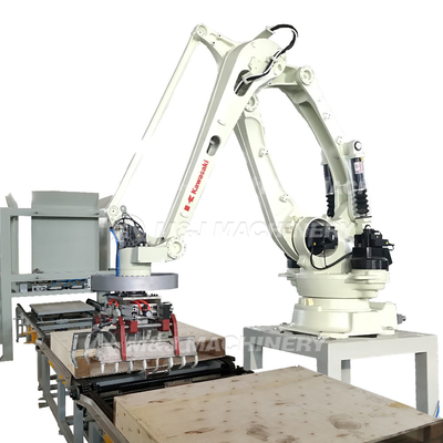 완전 자동 밀가루 봉지 포장 및 팔레티화 기계 2500KG