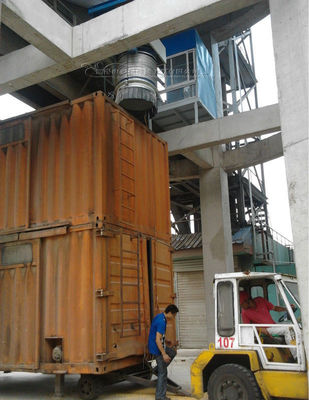 전기로 가동되는 컨테이너 로딩 및 배하를 위한 분말 충전 망원경 튜브