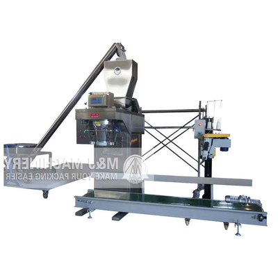 SEMI AUTO 25kg 50kg 파우더 포장 기계 마사라 파우더를 위해 부드럽고 쉬운 작동